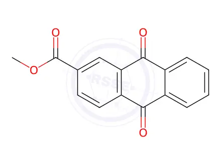Chemical structure of Methyl 9,10-dioxo-9,10-dihydroanthracene-2-carboxylate