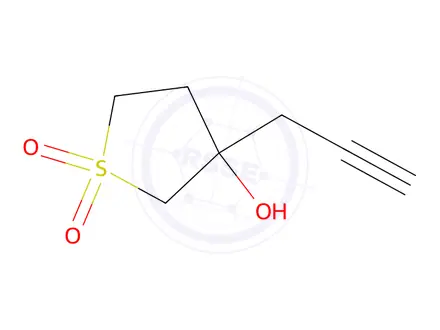 Chemical structure of 3-hydroxy-3-(prop-2-yn-1-yl)-1λ6-thiolane-1,1-dione