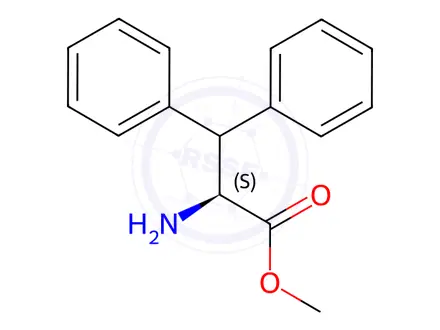Chemical structure of L-Phenylalanine, beta-phenyl-, methyl ester
