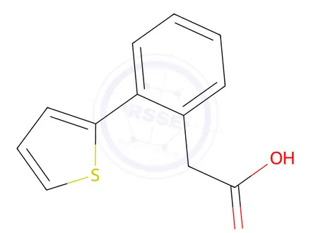 Chemical structure of 2-(2-(Thiophen-2-yl)phenyl)acetic acid