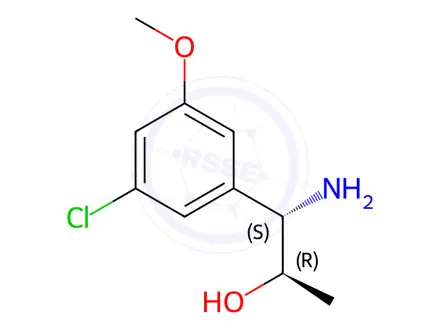 Chemical structure of (1S,2R)-1-AMINO-1-(5-CHLORO-3-METHOXYPHENYL)PROPAN-2-OL