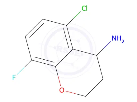 Chemical structure of 5-Chloro-8-fluorochroman-4-amine