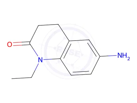 Chemical structure of 6-amino-1-ethyl-1,2,3,4-tetrahydroquinolin-2-one