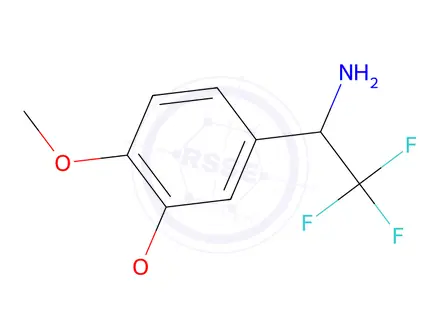 Chemical structure of 1-(3,4-Dimethoxyphenyl)-2,2,2-trifluoroethan-1-amine