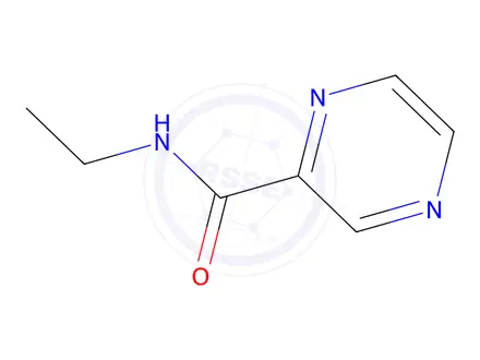 Chemical structure of N-ethylpyrazine-2-carboxamide