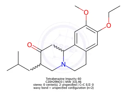 Chemical structure of Tetrabenazine Impurity 102