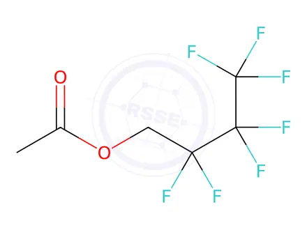 Chemical structure of 1H,1H-HEPTAFLUOROBUTYL ACETATE