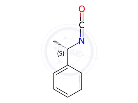 Chemical structure of (S)-(-)-alpha-methylbenzyl isocyanate