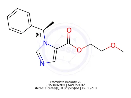 Chemical structure of Etomidate Impurity 123