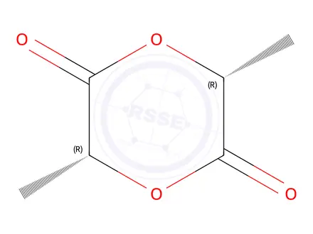 Chemical structure of D-Lactide