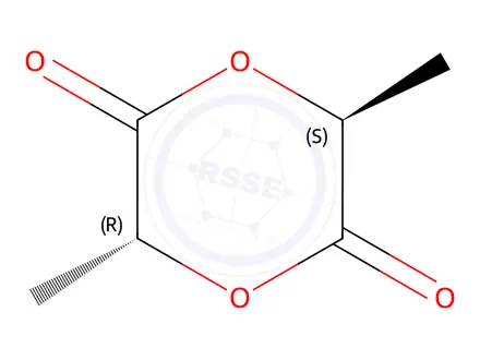 Chemical structure of meso-Lactide