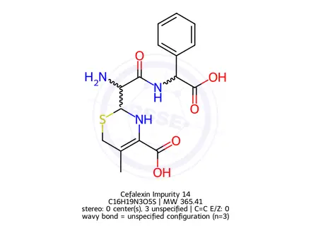 Chemical structure of Cefalexin Impurity 46