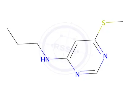 Chemical structure of 6-(methylsulfanyl)-N-propylpyrimidin-4-amine