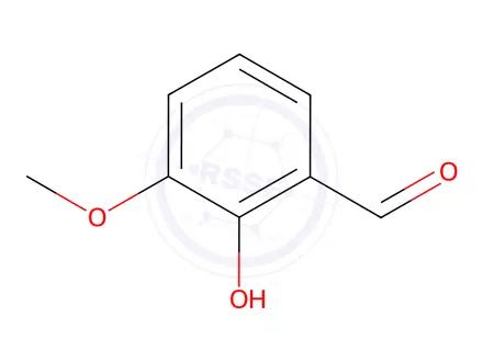 Chemical structure of 3-Methoxysalicylaldehyde