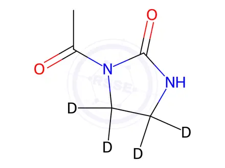 Chemical structure of N-Acetylethylene Urea-d4