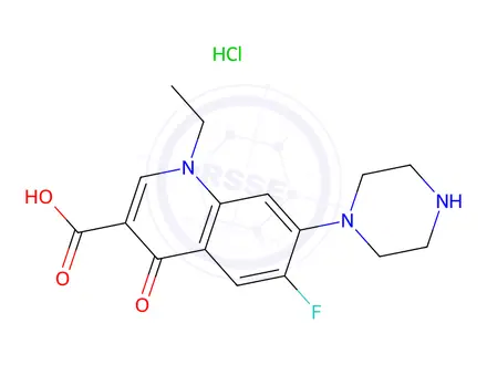 Chemical structure of Norfloxacin Hydrochloride