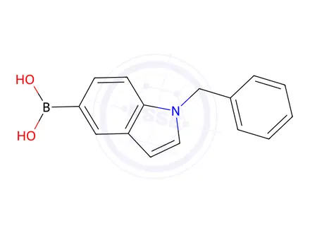 Chemical structure of (1-Benzylindol-5-yl)boronic acid