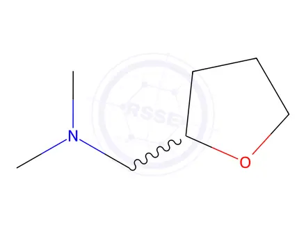 Chemical structure of tetrahydrofurfuryl-N,N-dimethylamine