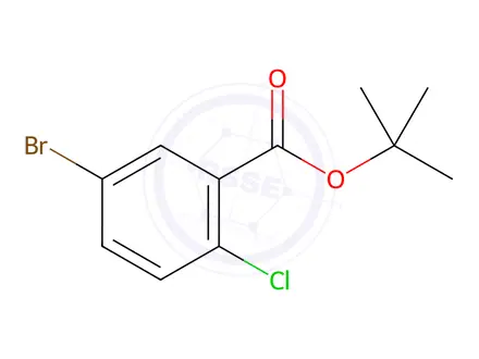 Chemical structure of tert-Butyl 5-bromo-2-chlorobenzoate