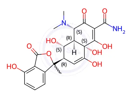 Chemical structure of Isooxytetracycline