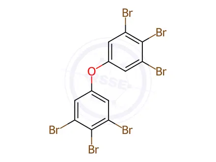 Chemical structure of 3,3',4,4',5,5'-Hexabromodiphenyl Ether