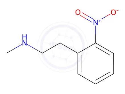 Chemical structure of Benzeneethanamine, N-methyl-2-nitro-