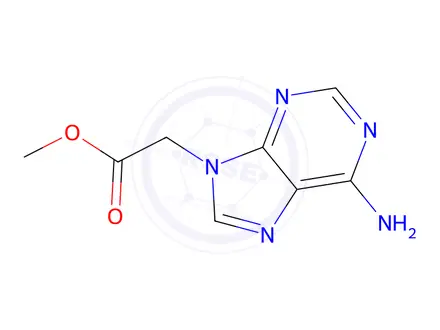 Chemical structure of methyl 2-(6-amino-9H-purin-9-yl)acetate