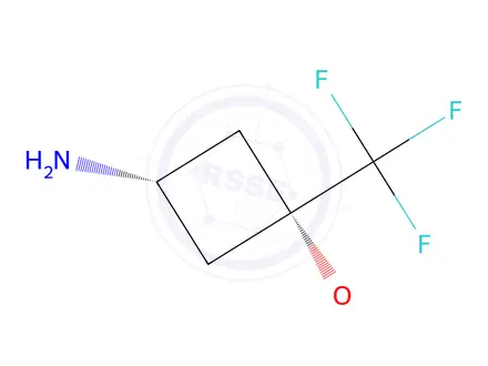 Chemical structure of (1S,3s)-3-methoxy-3-(trifluoromethyl)cyclobutan-1-amine