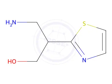 Chemical structure of 3-Amino-2-(thiazol-2-yl)propan-1-ol
