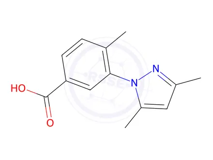 Chemical structure of 3-(3,5-Dimethyl-pyrazol-1-yl)-4-methyl-benzoic acid