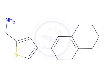 Chemical structure of (4-(5,6,7,8-Tetrahydronaphthalen-2-yl)thiophen-2-yl)methanamine