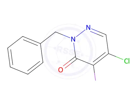 Chemical structure of 2-benzyl-5-chloro-4-iodopyridazin-3(2H)-one