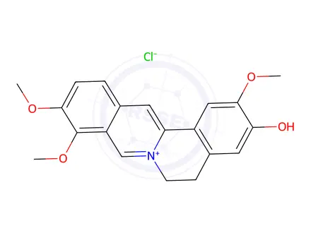 Chemical structure of Jatrorrhizine Hydrochloride