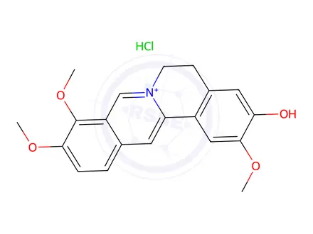 Chemical structure of Jatrorrhizine Hydrochloride