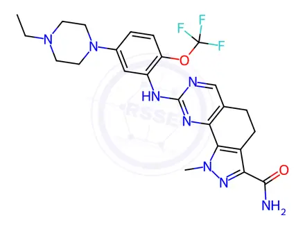 Chemical structure of Onvansertib Impurity 5