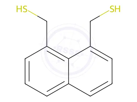 Chemical structure of 1,8-naphthylenedimethanethiol