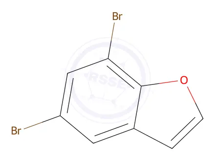 Chemical structure of 5,7-DIBROMOBENZOFURAN