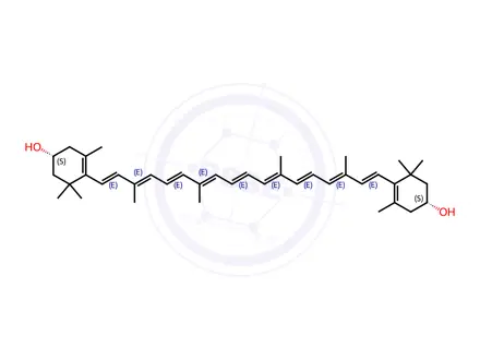Chemical structure of Zeaxanthin