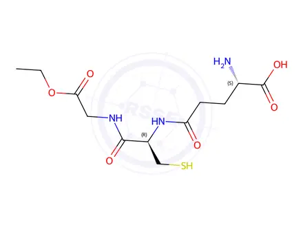 Chemical structure of Glutathione-monoethyl ester (reduced) H-Glu(Cys-Gly-OEt)-OH