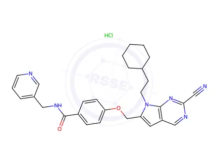 Chemical structure of LB-60-OF61 hydrochloride