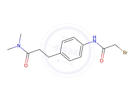 Chemical structure of 3-{4-[(2-Bromoacetyl)amino]phenyl}-N,N-dimethylpropanamide