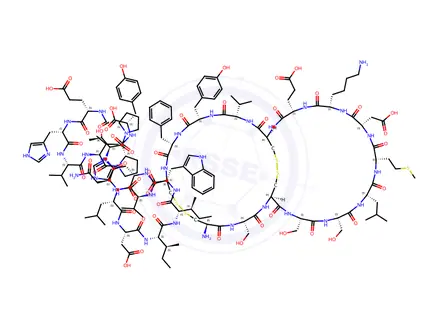 Chemical structure of BIG ENDOTHELIN-1 (1-31) (HUMAN, BOVINE)