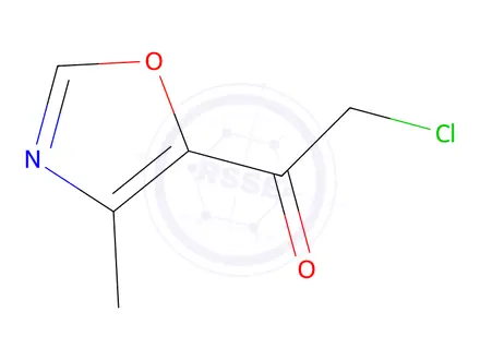 Chemical structure of 2-Chloro-1-(4-methyl-1,3-oxazol-5-yl)ethan-1-one