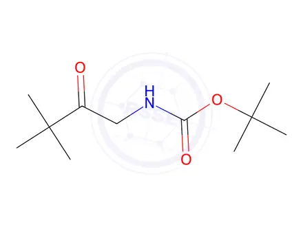 Chemical structure of tert-Butyl 3,3-dimethyl-2-oxobutylcarbamate