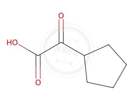 Chemical structure of 2-cyclopentyl-2-oxoacetic acid