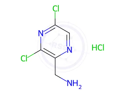 Chemical structure of (3,5-Dichloropyrazin-2-yl)methanamine Hydrochloride