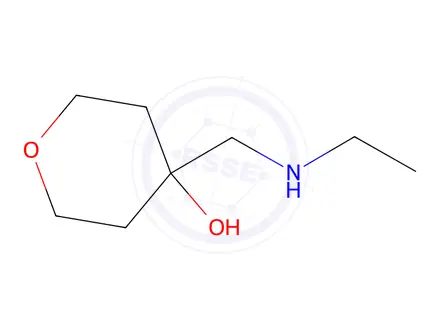 Chemical structure of 4-[(Ethylamino)methyl]oxan-4-ol