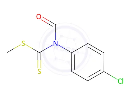 Chemical structure of N-(4-Chlorophenyl)-N-[(methylsulfanyl)methanethioyl]formamide