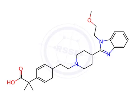 Chemical structure of Bilastine Related Compound A