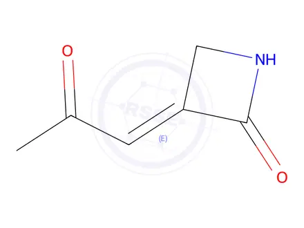 Chemical structure of 2-Azetidinone, 3-(2-oxopropylidene)-(9CI)